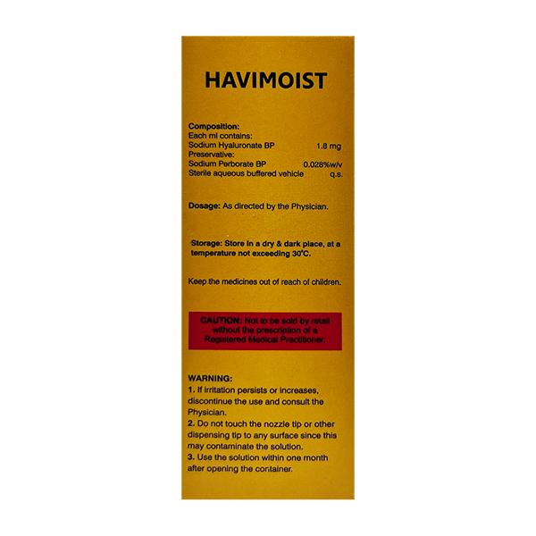 HAVIMOIST Eye Drops 10ml - Global Surgicals