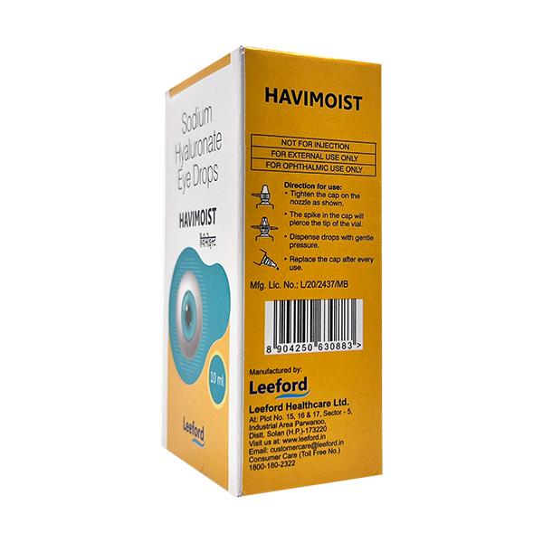 HAVIMOIST Eye Drops 10ml - Global Surgicals