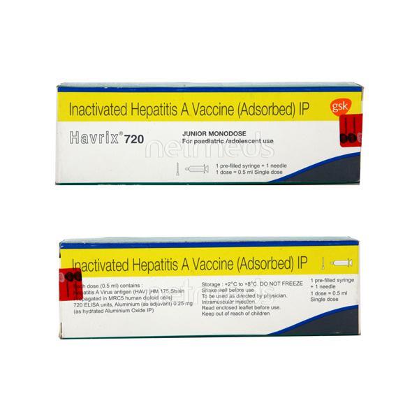 Havrix 720 Paediatric Injection 0.5ml - Global Surgicals