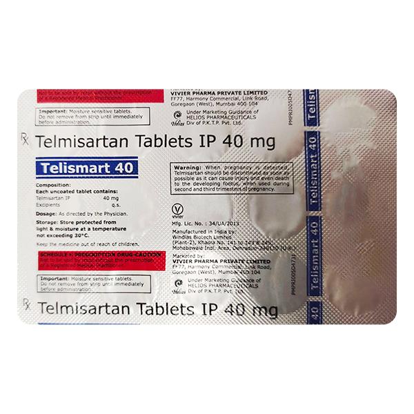 TELISMART 40mg Tablet 15's