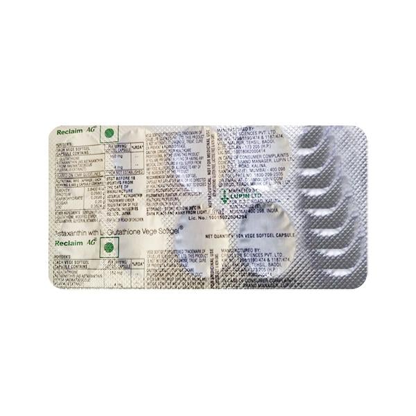 RECLAIM AG Softgel Capsule 10's