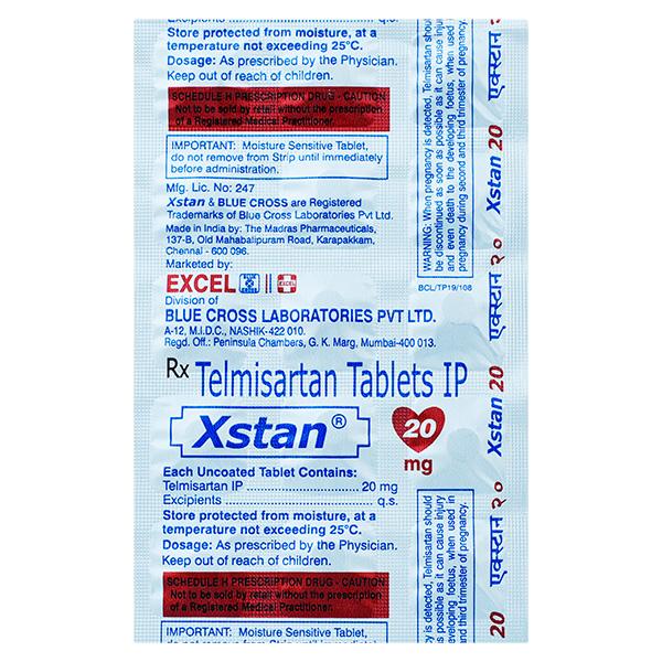 Xstan 20mg Tablet 15'S
