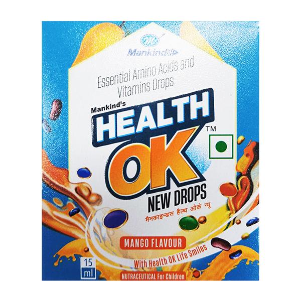 HEALTH OK NEW MANGO FLAVOUR Drops 15ml - Global Surgicals