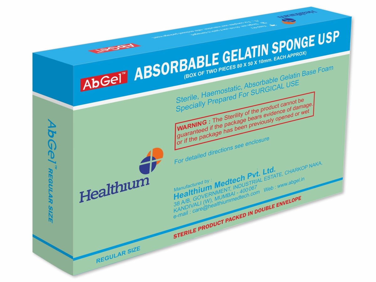 Healthium AbGel Absorbable Gelatin Sponge - Global Surgicals