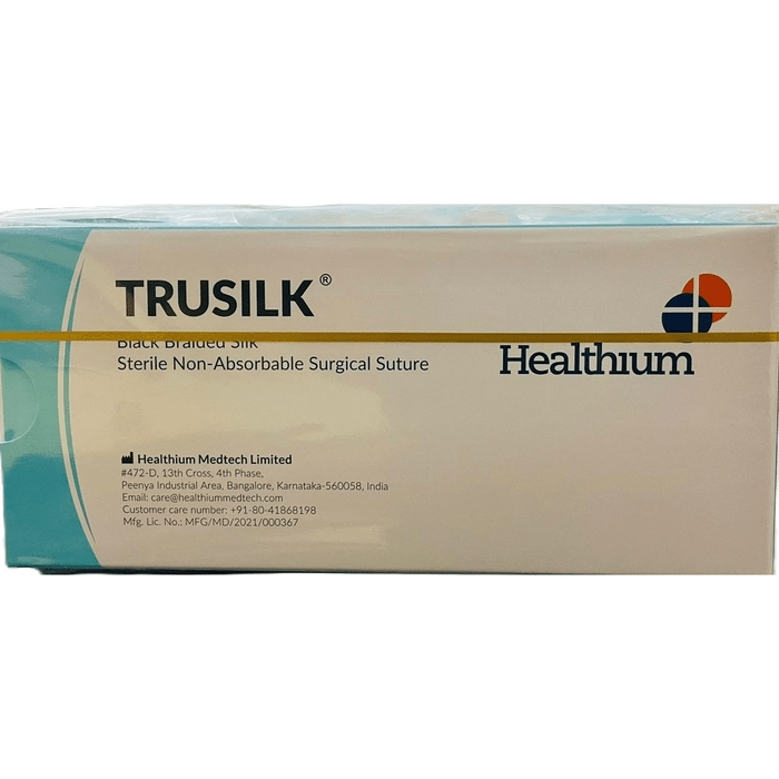 Healthium Trusilk Suture 4 - 0 - Global Surgicals