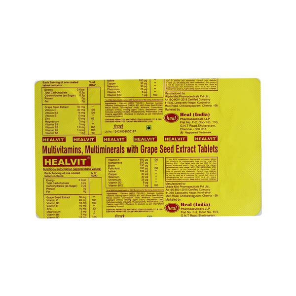 HEALVIT Tablet 15's - Global Surgicals