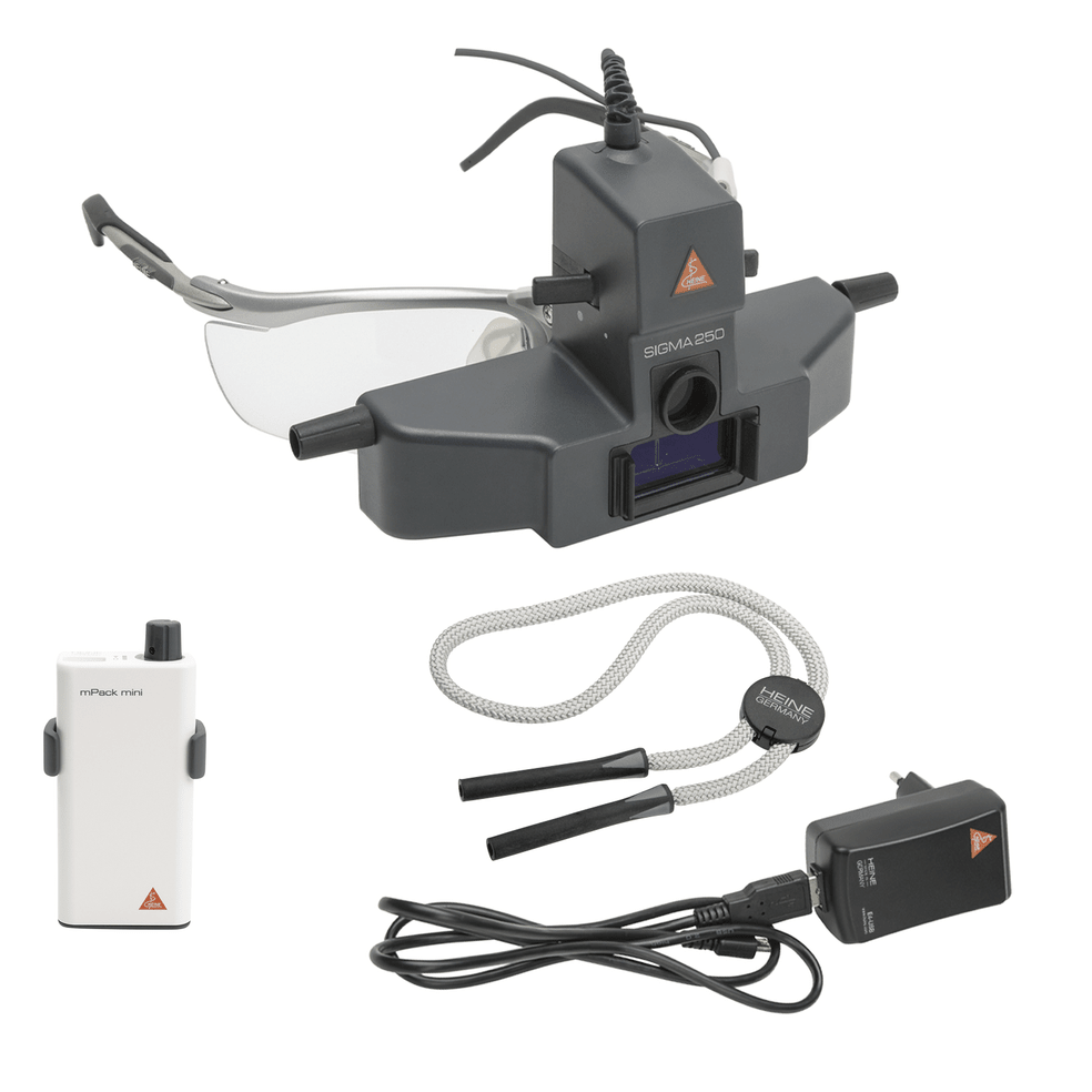 Heine Sigma 250 LED with Mpack Mini Indirect Ophthalmoscope - Global Surgicals