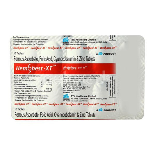 Hemobest XT Tablet 10'S - Global Surgicals