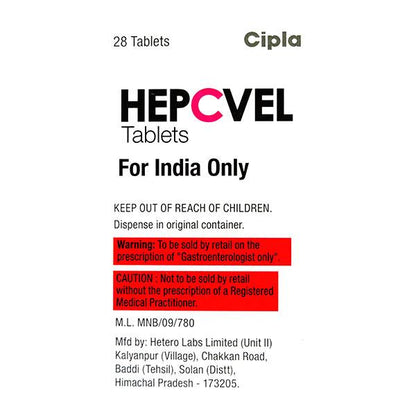 Hepcvel Tablet 28'S - Global Surgicals