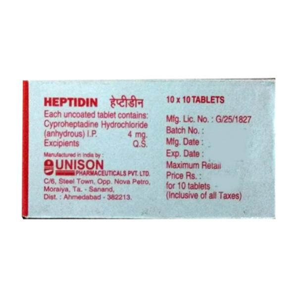 Heptidin 4mg Tablet 10'S - Global Surgicals