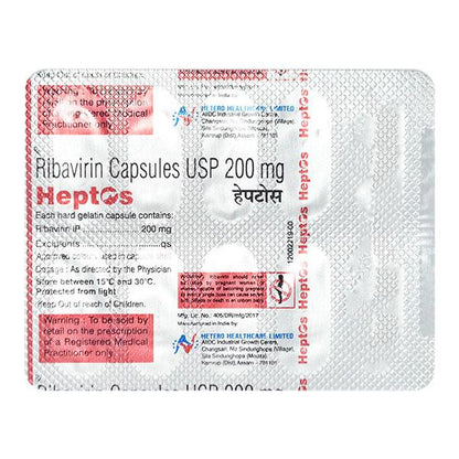 Heptos 200mg Capsule 10'S - Global Surgicals