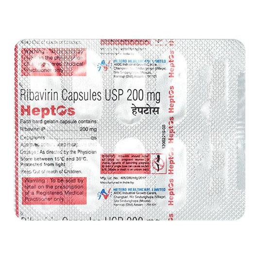 Heptos 200mg Capsule 10'S - Global Surgicals