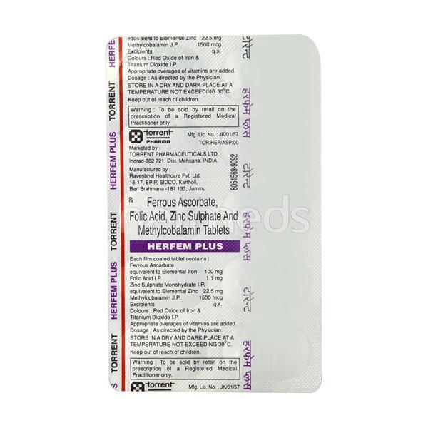 Herfem Plus Tablet 10'S - Global Surgicals