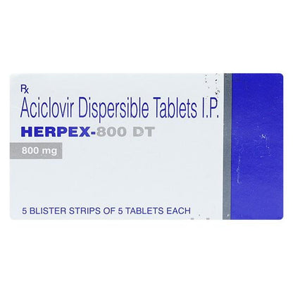 Herpex DT 800mg Tablet 5'S - Global Surgicals