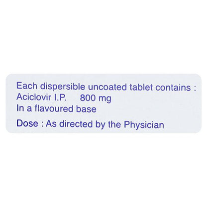 Herpex DT 800mg Tablet 5'S - Global Surgicals