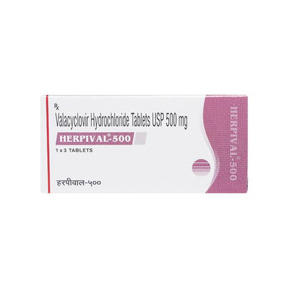 Herpival 500mg Tablet 3'S - Global Surgicals