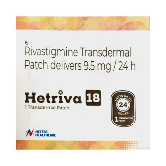 HETRIVA 18 9.5mg Transdermal Patch 1's - Global Surgicals