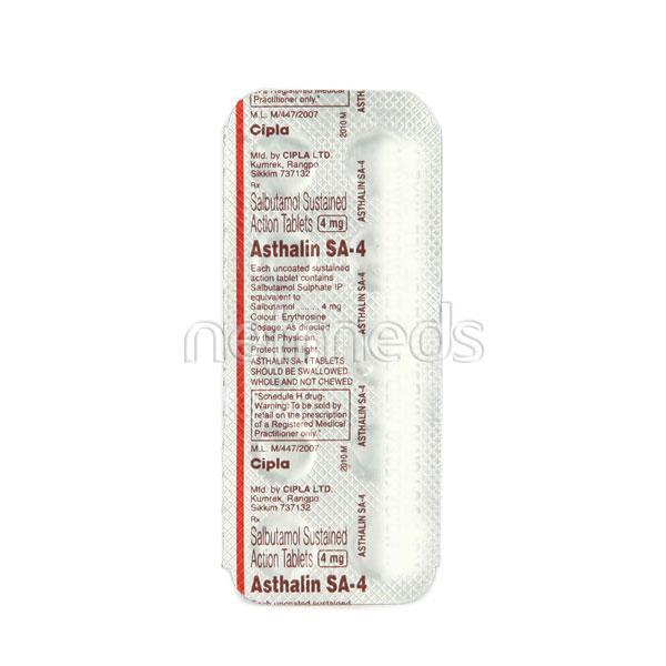 Asthalin SA 4mg Tablet 10'S