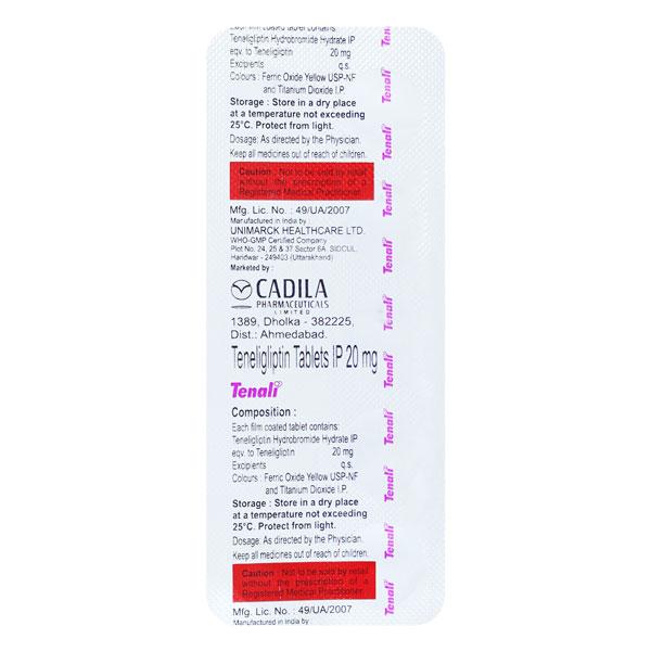 Tenali 20mg Tablet 10'S