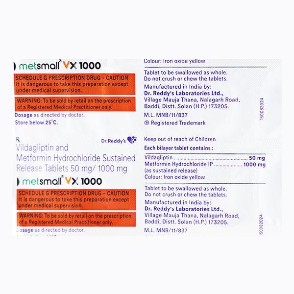METSMALL VX 1000 Tablet 10's