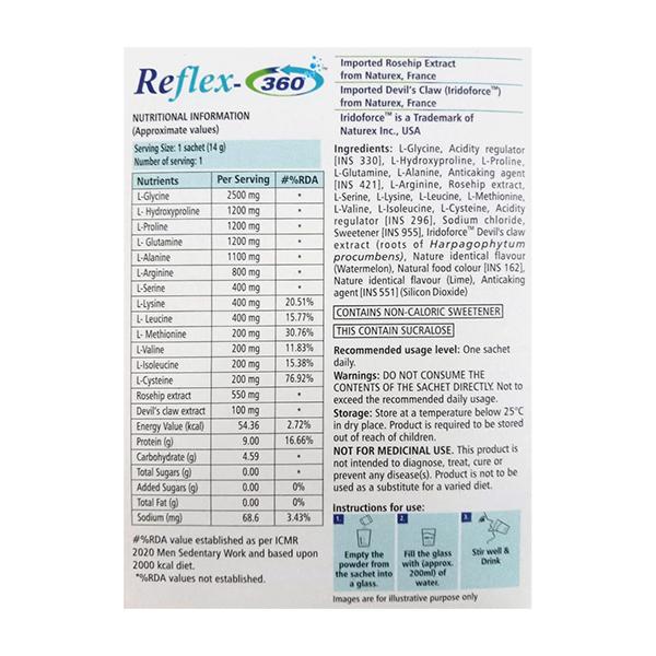 REFLEX 360 DELICIOUS WATERMELON FLAVOUR Sachet 14g