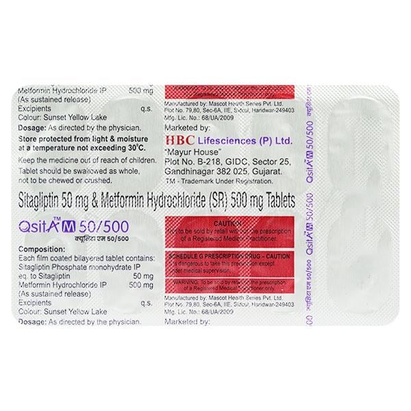 QSITA M 50/500 Tablet 10's