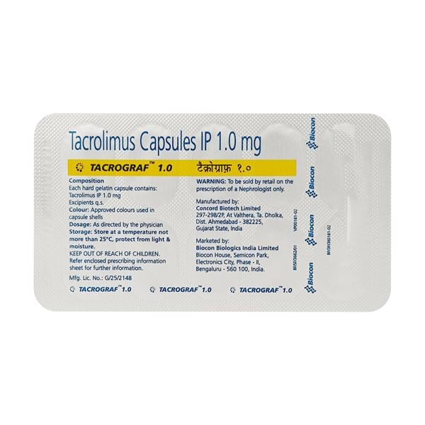 Tacrograf 1mg Capsule 10'S