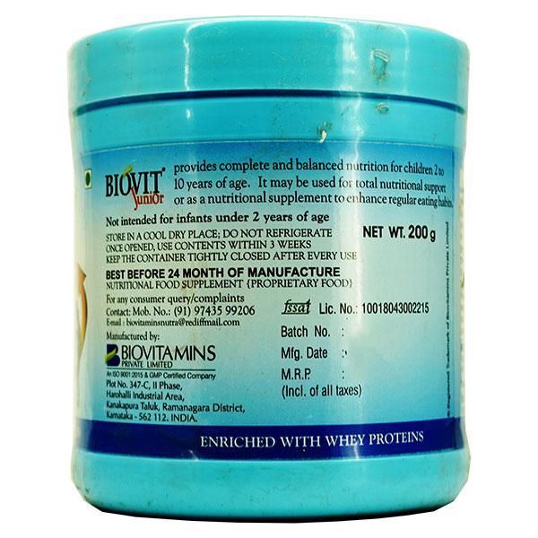 BIOVIT JUNIOR CHOCOLATE FLAVOUR Powder 200gm