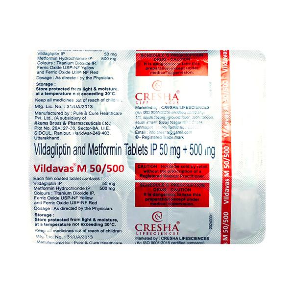 VILDAVAS M Tablet 15's