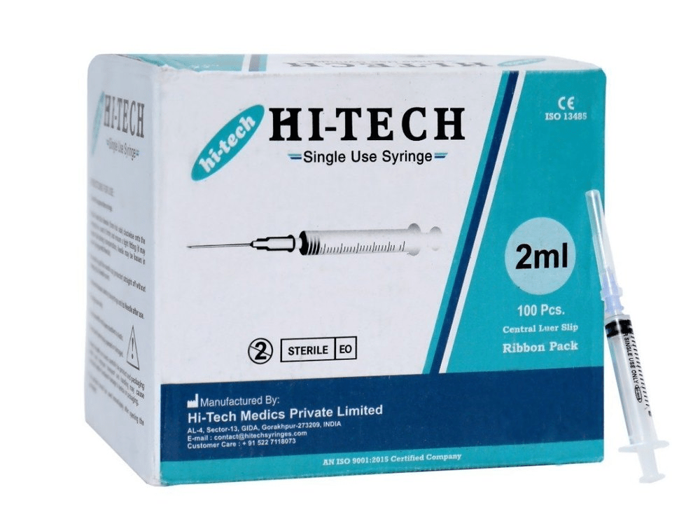Hi - Tech Syringe with Needle - Global Surgicals