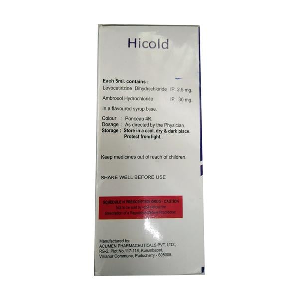 HICOLD Syrup 100ml - Global Surgicals