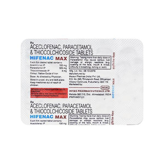 Hifenac Max Tablet 10'S - Global Surgicals