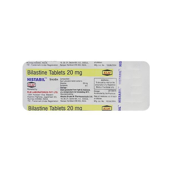 HISTABIL 20 Tablet 10's - Global Surgicals