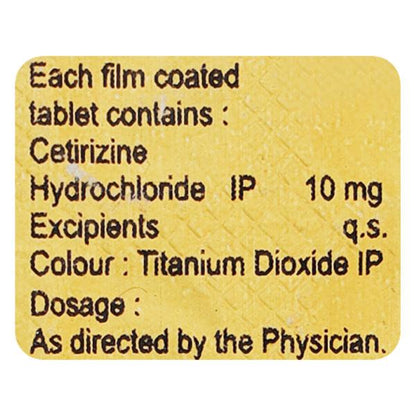 Histacet 10mg Tablet 10'S - Global Surgicals