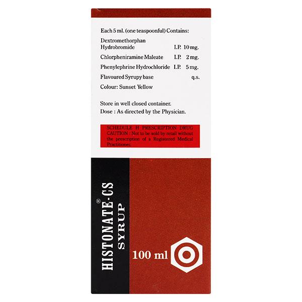 HISTONATE CS Syrup 100ml - Global Surgicals