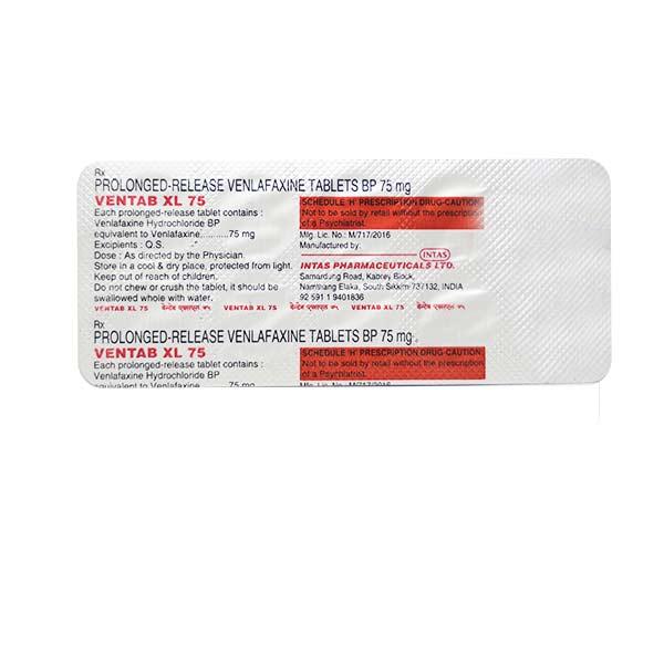 Ventab XL 75mg Tablet 10'S