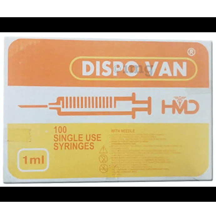 HMD Dispovan Syringe with Needle LL - Global Surgicals