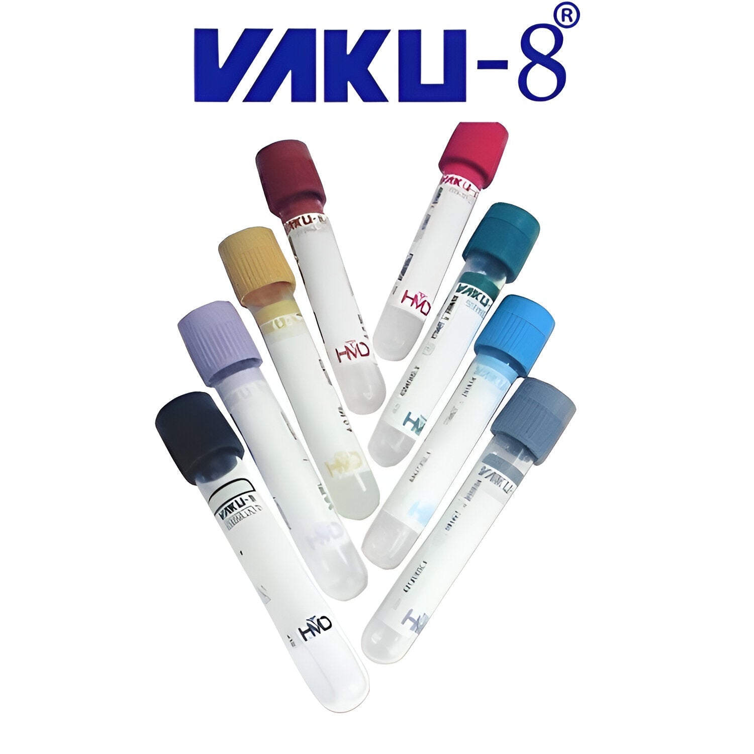 HMD Vaku - 8 Clot Activator Vaccum Blood Collection Tube - Global Surgicals