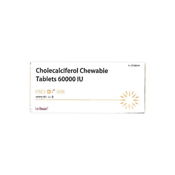 HNU D3 60K Chewable Tablet 10's - Global Surgicals