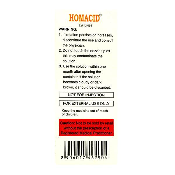 HOMACID Eye Drops 5ml - Global Surgicals