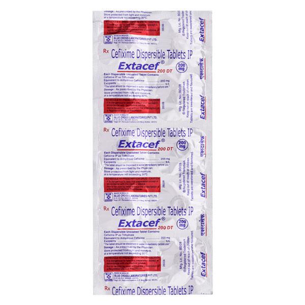 Extacef DT 200mg Tablet 10'S