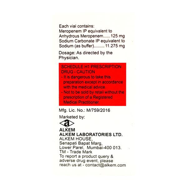 Merosure 125mg Injection 1's