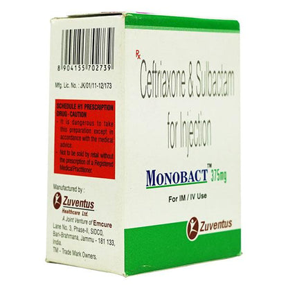 Monobact 375mg Injection 1's