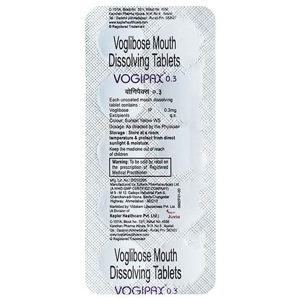 VOGIPAX 0.3mg Tablet 10's