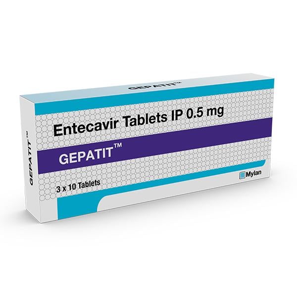 GEPATIT 0.5mg Tablet 10's