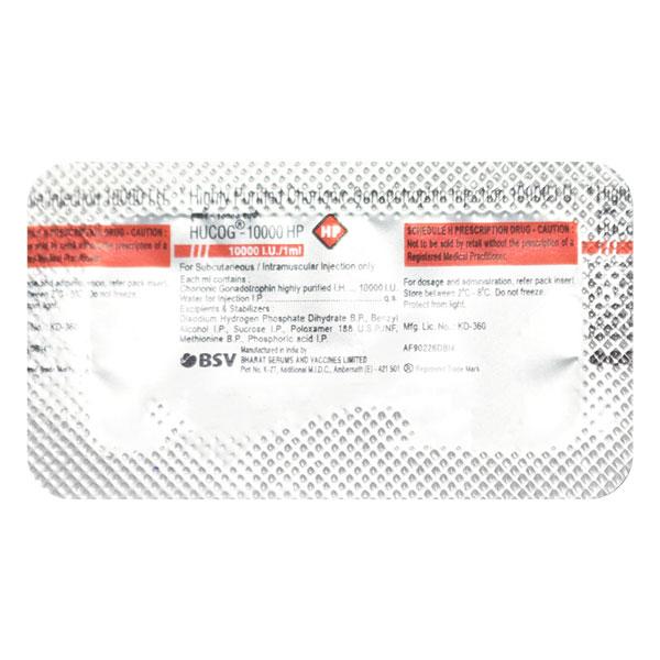 Hucog HP 10000IU Injection 1'S - Global Surgicals