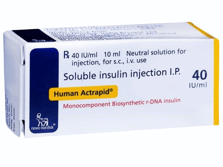 Human Actrapid 40Iu 10ml Injection - Global Surgicals