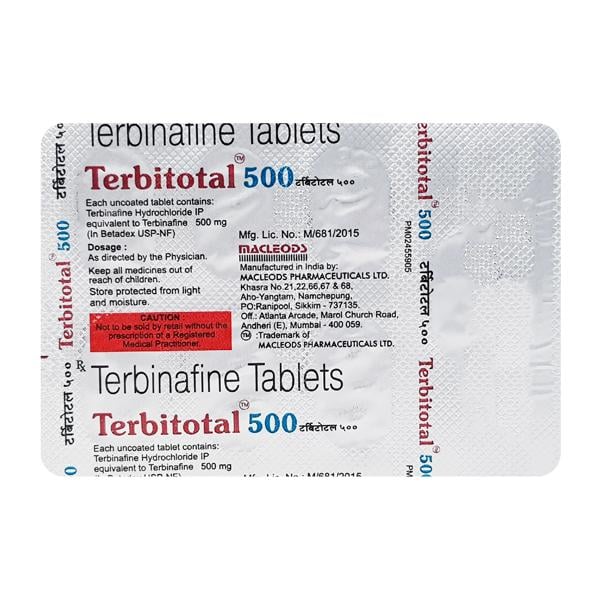 Terbitotal 500mg Tablet 7'S