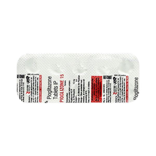 PIOGLIZONE 15 Tablet 10's