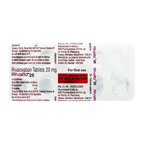 RIVAFLO 20 Tablet 10's